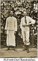 Robert Louis Stevenson with Chief Tuimalealiifano